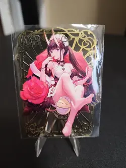 Goddess Story Merry Christmas Metal Card MXR - Image 1