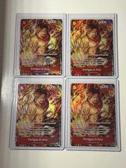 Portgas.D.Ace ST15-005 Illustration Box Vol. 5 Promo 4 Card Play Set Lot - Image 1