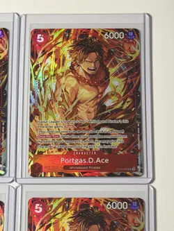 Portgas.D.Ace ST15-005 Illustration Box Vol. 5 Promo 4 Card Play Set Lot - Image 3
