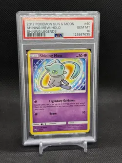 2017 POKEMON SUN & MOON SHINING LEGENDS #40 SHINING MEW-HOLO PSA 10 - Image 1