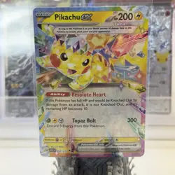 Pokemon TCG Pikachu ex 057/191 Sv08: Surging Sparks Double Rare Holo Card - Image 1