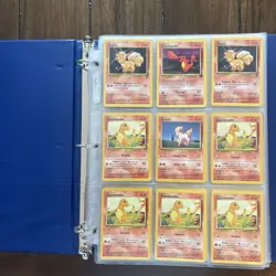 Pokemon Vintage Card Lot WOTC Old School Binder Collection Full Of FIRE Wizards - Image 1