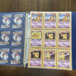 Pokemon Vintage Card Lot WOTC Old School Binder Collection Full Of FIRE Wizards - Image 2