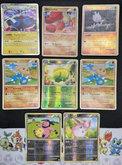 Pokemon HGSS Holo/ Reverse Holo/ Promo 8 Card Lot HP/ DMG - Image 1