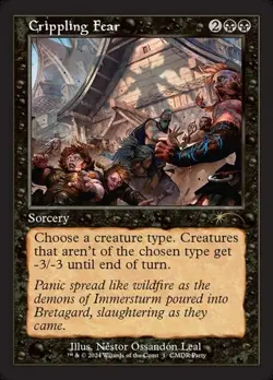 Crippling Fear - Retro Frame Promo WPN NM MTG - Image 1