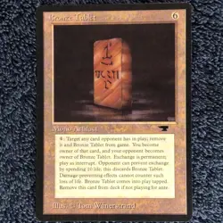 BRONZE TABLET rare 1994 ANTIQUITIES Magic the Gathering Unplayed NM - Image 3