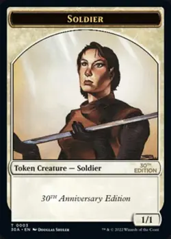 Soldier - Token 30th Anniversary Edition NM MTG - Image 1