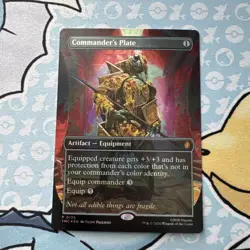 Commander's Plate (Borderless) Commander: Teenage Mutant Ninja Turtles Foil - NM - Image 1