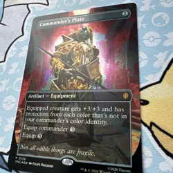 Commander's Plate (Borderless) Commander: Teenage Mutant Ninja Turtles Foil - NM - Image 2