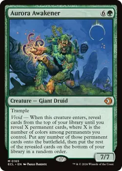 NM-Mint, English MTG Regular Aurora Awakener Lorwyn Eclipsed Magic the Gathering - Image 1