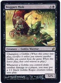 BOGGART MOB X1 MAGIC Mtg LORWYN EXCELLENT (EX) 2007 - Image 1