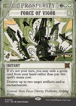 Force of Vigor - Extended Art Showcase OTP NM MTG - Image 1