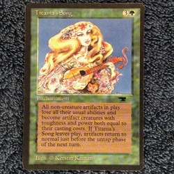 TITANIA'S SONG uncommon 1994 ANTIQUITIES Magic the Gathering Slight play - Image 3