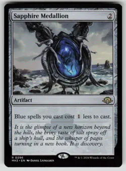 Sapphire Medallion Rare Modern Horizons 3 296 MTG Near Mint 2024 - Image 1