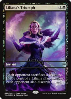 1 x Liliana's Triumph - Foil Open House Promo - War of the Spark - Light Play - - Image 1