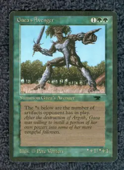 GAEA'S AVENGER rare 1994 ANTIQUITIES Magic the Gathering Unplayed NM - Image 1