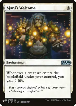 Ajani's Welcome 006/280 Uncommon The List Reprints Near Mint - Image 1