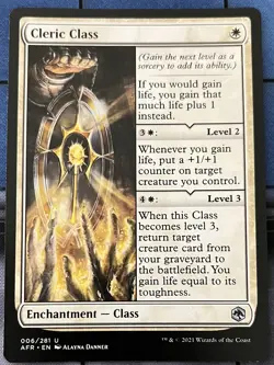 CLERIC CLASS 006 Adventures In Forgotten Realms MTG Magic the Gathering NM - Image 1