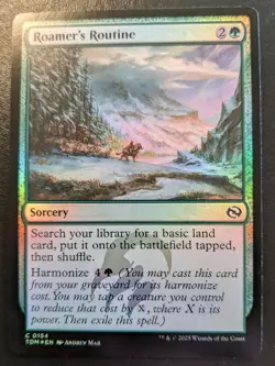 Roamer's Routine 0154 TDM Foil Common Tarkir: Dragonstorm Magic: The Gathering - Image 1