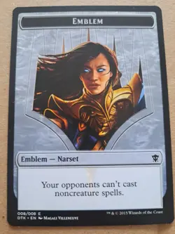 Emblem - Narset - 008/008 - Token - Dragons of Tarkir - Magic - MTG - Image 1