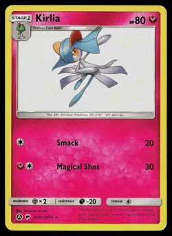Pokemon Card - Kirlia Hidden Fates Shiny Vault SV35/SV94 Shiny Rare - Image 1