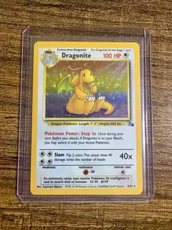 Pokemon Dragonite 4/62 Fossil Holo LP/NM - Image 3
