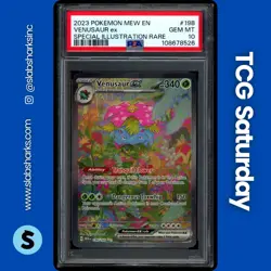 2023 POKEMON SV 151 #198/165 VENUSAUR EX SPECIAL ILLUSTRATION RARE PSA 10 - Image 1