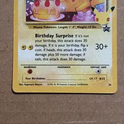 ___’s Pikachu Birthday 24/53 Celebrations 25th Anniversary Pokemon Card - NM - Image 3