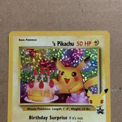 ___’s Pikachu Birthday 24/53 Celebrations 25th Anniversary Pokemon Card - NM - Image 4