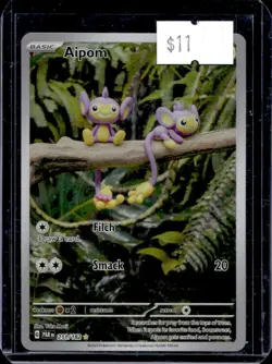 2023 Pokemon SV Paradox Rift Aipom #211/182 - Image 1
