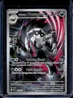 2026 Pokemon Ascended Heroes Galarian Obstagoon Illustration Rare #245/217 - Image 1