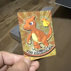 1999 Topps Pokemon TV #5 Charmeleon Card Black Logo halo - Image 4
