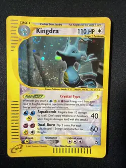 KINGDRA #148/147 Crystal Holo Rare ENG Aquapolis E-Series 2003 - Pokemon Card - Image 1