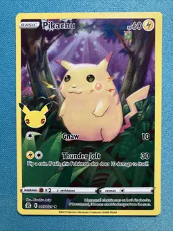 Pokemon Pikachu TCG Celebrations Card 005/025 25th Anniversary - Image 4