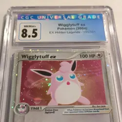CGC 8.5 Wigglytuff ex 101/101 Holo 2004 Pokemon EX Hidden Legends - Image 1