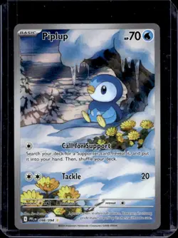 2025 Pokemon Phantasmal Flames Piplup Illustration Rare #098/094 - Image 1