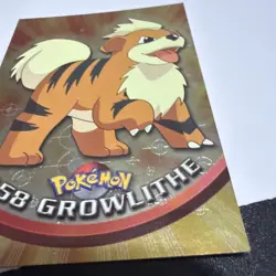 1999 Topps Series 1 Pokemon Growlithe #58. Halo - Image 1