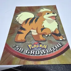 1999 Topps Series 1 Pokemon Growlithe #58. Halo - Image 2