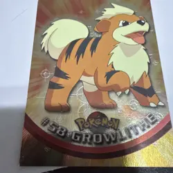 1999 Topps Series 1 Pokemon Growlithe #58. Halo - Image 3