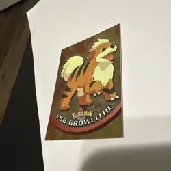 1999 Topps Series 1 Pokemon Growlithe #58. Halo - Image 4