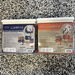 Pokemon Elite Trainer Box Sun and Moon Base (Set of 2) Sealed w/ target cases - Image 3