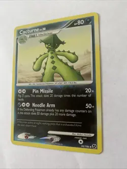 2008 Pokemon Cacturne Great Encounters U Reverse Holo 34/106 - Image 5
