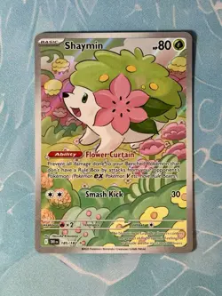 TCG Pokemon English IR Shaymin 185/182 Sv10: Destined Rivals Holo NM - Image 1