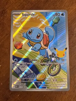 Squirtle 039 Mega Evolution Illustration Rare Pokemon Promo 30th Anniversary - Image 1