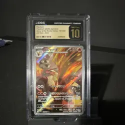 CGC Pristine 10 Blaziken 101/098 SV10 Team Rocket Art Rare Holo JP 2025 - Image 1