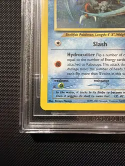 Pokemon Kabutops Neo Discovery Holo 6/75 Unlimited Rare BGS 8.5 SWIRL - Image 3