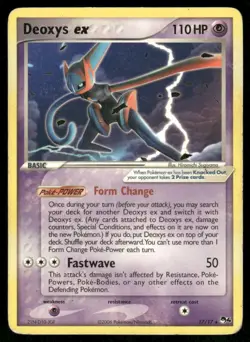 DEOXYS EX 17/17 RARE POP SERIES 4 POKEMON HEAVILY PLAYED - Image 1
