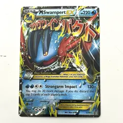 Pokemon MEGA M Swampert EX Ultra Rare XY87 Black Star Promo Holo TCG Card - Image 1