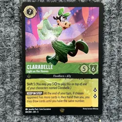 Lorcana Shimmering Skies Clarabelle Light on Her Hooves 84/204 Legendary Foil NM - Image 2