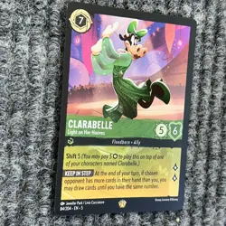 Lorcana Shimmering Skies Clarabelle Light on Her Hooves 84/204 Legendary Foil NM - Image 3